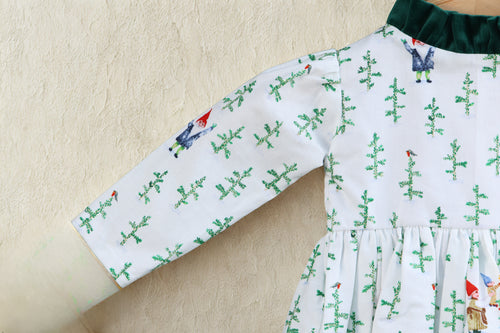 Christmas Gnome and Pine Tree Dress